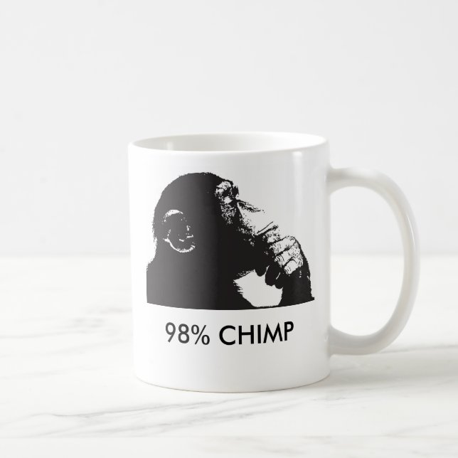 Caneca De Café CHIMPANZÉ de 98% (Direita)