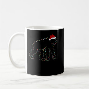 Caneca De Café Chimpanzee Xmas Lighting Santa Hat Chimpanzee Chri