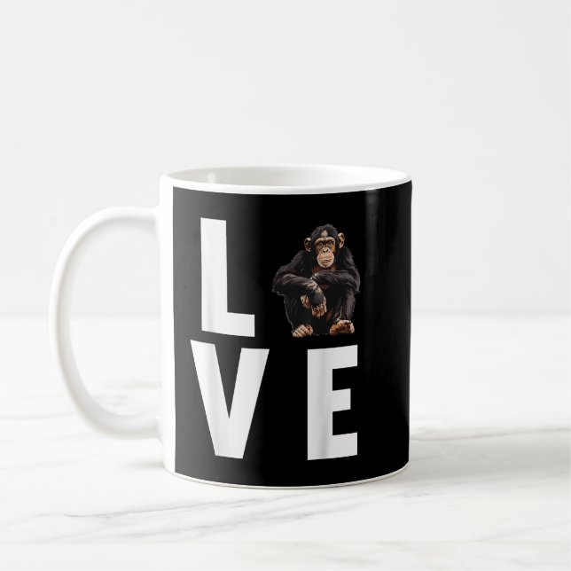 Caneca De Café Chimpanzés Chimpanzé (Esquerda)