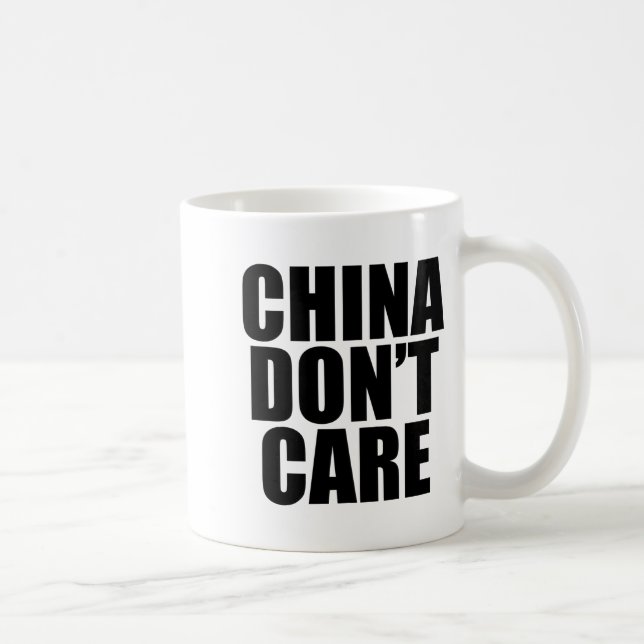 Caneca De Café China Não Se Importa  (Direita)
