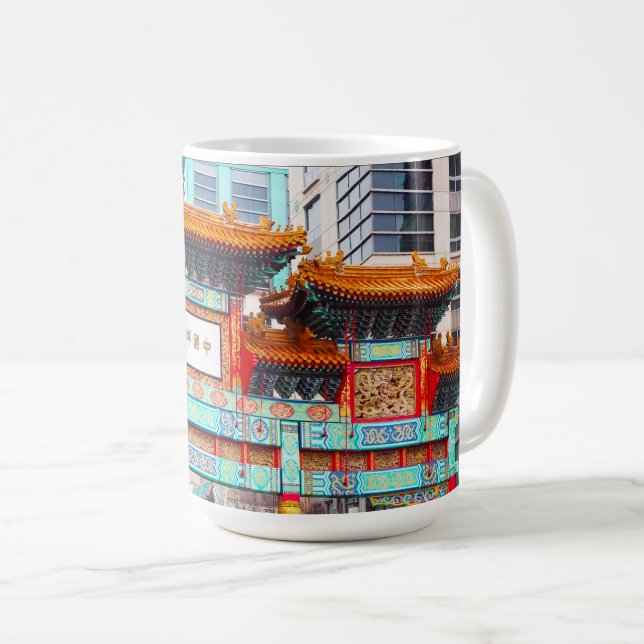 Caneca De Café Chinatown DC (Frente Esquerda)