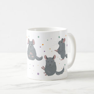 Caneca De Café Chinchillas fazendo yoga