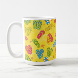 CANECA DE CAFÉ CHINELAS COLORIDAS DE VERÃO