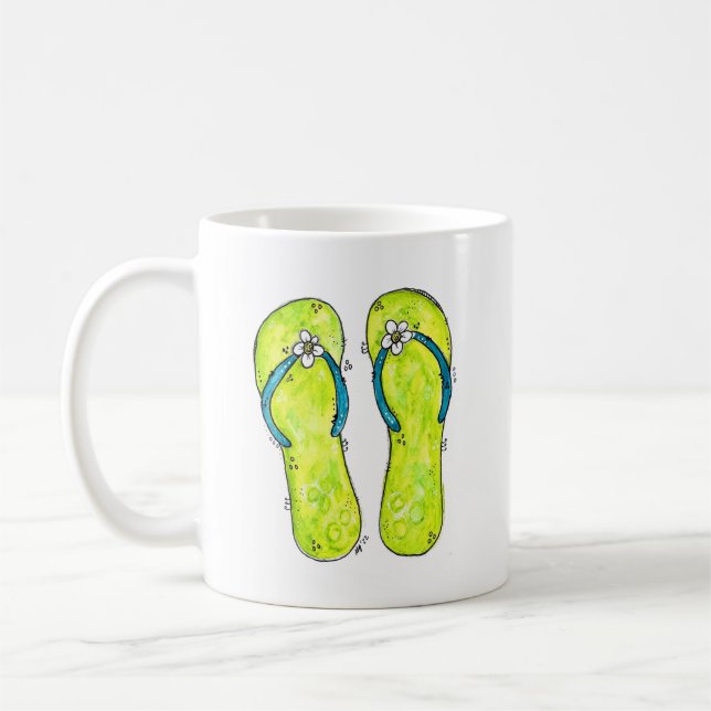 Caneca De Café Chinelos brancos (Esquerda)