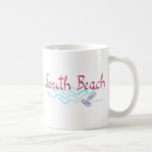 Caneca De Café Chinelos de Miami em South Beach