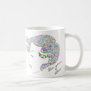 Caneca De Café chinelos de Verão coloridos