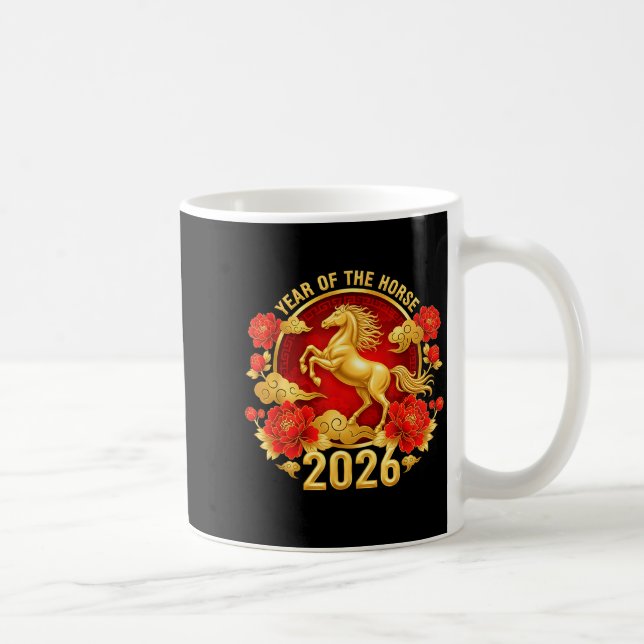Caneca De Café Chinese New Year 2026 Year Of The Horse  (Direita)