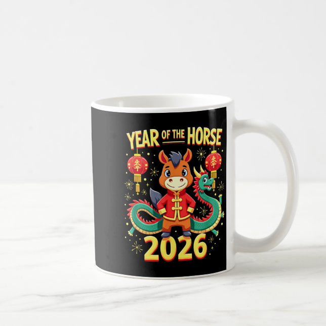 Caneca De Café Chinese New Year 2026 Year Of The Horse  (Direita)