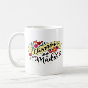 Caneca De Café Chingona Como Mi Madre, Duro Como Minha Mãe