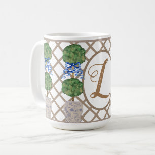 Caneca De Café Chinoiserie Ginger Jar Topiary