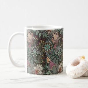 Caneca De Café chintz steampunk cacau