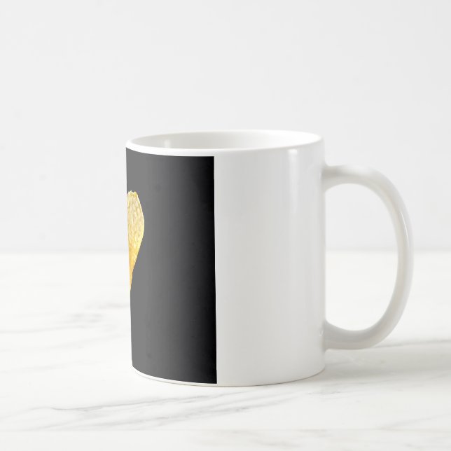Caneca De Café Chip De Batata Em Forma De Coração (Direita)