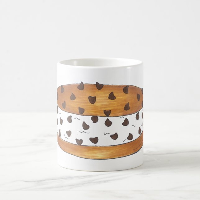 Caneca De Café Chip Sorvete Sandwich Mug de chocolate (Centro)