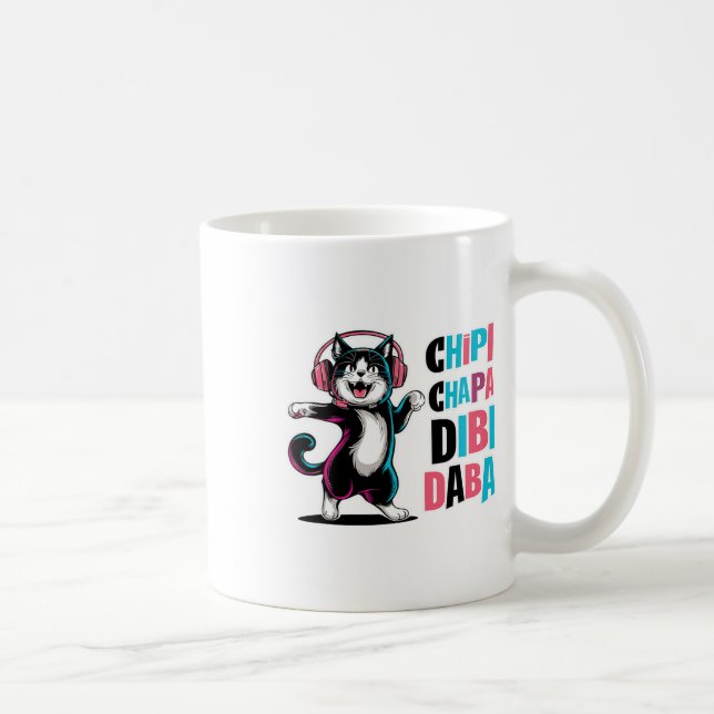 Caneca De Café Chipi Chapa Dibi Daba Cat Dancing (Direita)