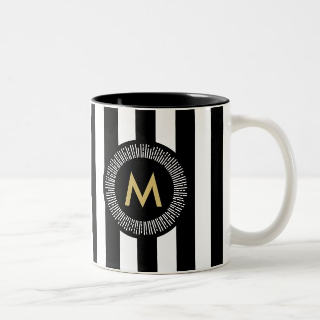 Caneca de café chique dos Brushstrokes do efeito (Direita)