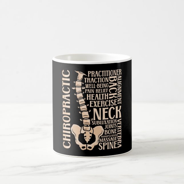 Caneca De Café Chiropractic Spine Therapist Chiropractor Chiro (Centro)