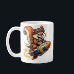 Caneca De Café Chispa the Rocket Squirrel Mug<br><div class="desc">Start your day with energy and adventure! This fun mug features Chispa the squirrel, an adorable and mischievous squirrel riding a blazing rocket through space. With her pilot goggles and fearless attitude, Chispa is ready to launch your morning coffee into orbit. Perfect for squirrel lovers, space enthusiasts, gamers, and anyone...</div>