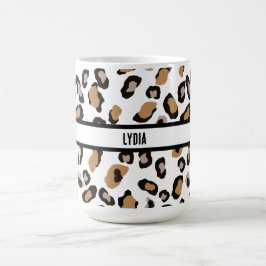 Caneca De Café Chita, Leopardo, Impressão Animal, Personalizada