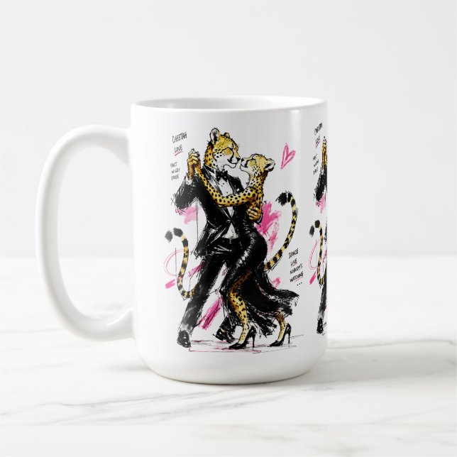 Caneca De Café Chita Tango – Vida Selvagem Dançando (Esquerda)
