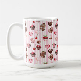 Caneca De Café Choco Heart Pattern Mug