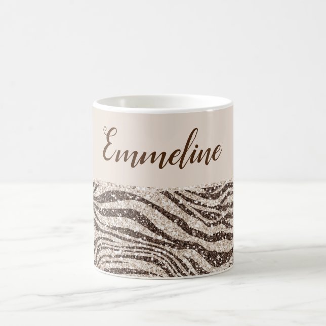 Caneca De Café Chocolate Castanho Ninho Escova Zebra Lixeira (Centro)