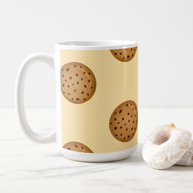 Caneca De Café Chocolate Chip Cookie  (Com Donut)