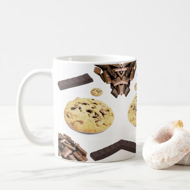 Caneca De Café Chocolate Chip Cookie Mug (Com Donut)