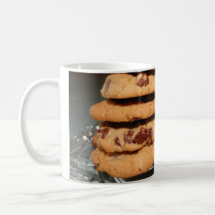 Caneca De Café Chocolate Chip Cookies Fotografia