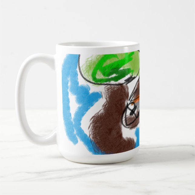 Caneca De Café chocolate labrador art (Esquerda)