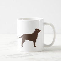 Chocolate Labrador Cachorro de Retriever Silhouett