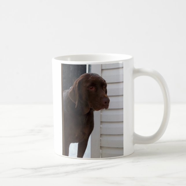 Caneca De Café Chocolate labrador retriever (Direita)