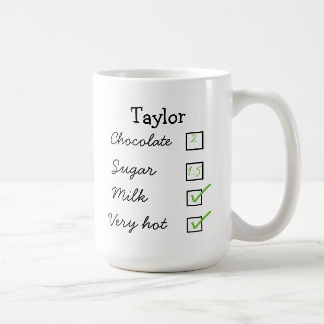 Caneca De Café Chocolate quente/caneca quente da preferência (Direita)