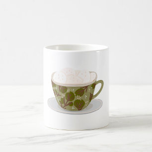 Caneca De Café Chocolate Quente Com Marshmallow