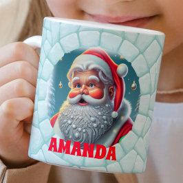 Caneca De Café Chocolate Quente para Crianças de Natal Personaliz