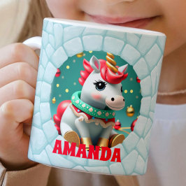 Caneca De Café Chocolate Quente para Crianças Personalizadas do U