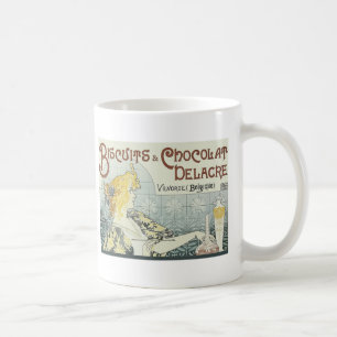 Caneca De Café Chocoloate Art Nouveau