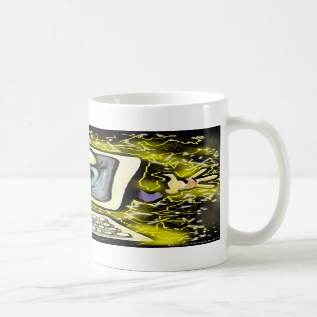 Caneca De Café Choque de Computador (Direita)