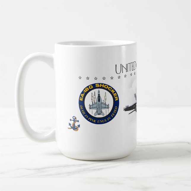 Caneca De Café Choque de EA-18G (Esquerda)