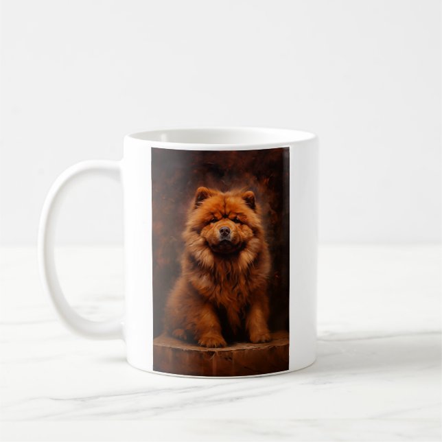 Caneca De Café Chow Chow Chow (Esquerda)