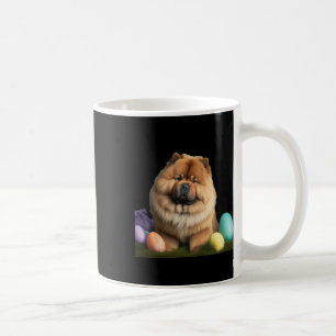 Caneca De Café Chow Chow Páscoa Engraçado Cachorro Páscoa Dia Cos