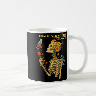 Caneca De Café Christcore Gótico Fé Vintagecore Bíblia Romanos 6