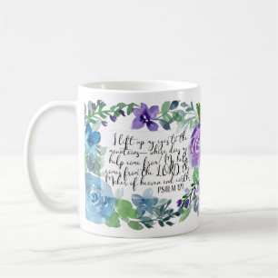 Caneca De Café Christian art Psalm 121