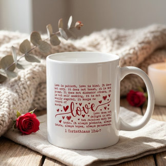 Caneca De Café Christian Bible Verse Inspirational Valentines Day