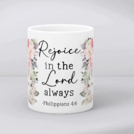 Caneca De Café Christian Bible Verse Psalms Floral Coffee Mug