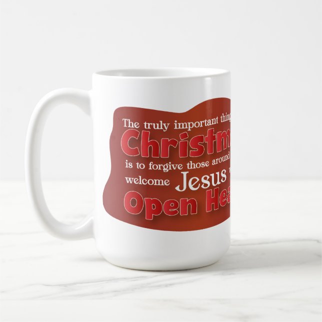 Caneca De Café Christian Christmas Open Heart mug (Esquerda)