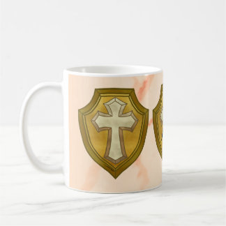 Caneca De Café Christian Cross Shield Mug