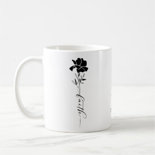 Caneca De Café Christian Faith Floral Personalizado