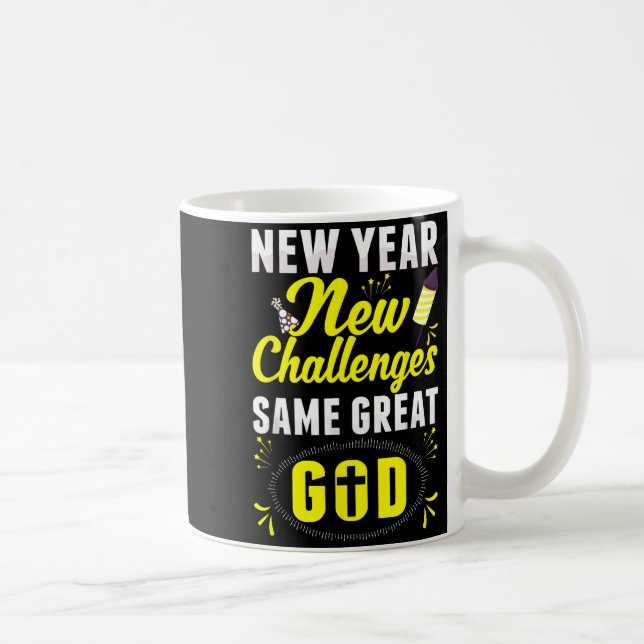 Caneca De Café Christian Happy New Year New Challenges Same Great (Direita)