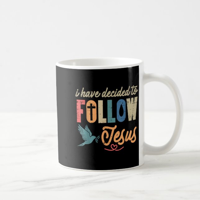 Caneca De Café Christian I Have Decided To Follow Jesus God Men W (Direita)