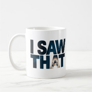 Caneca De Café Christian Jesus está te vigiando, Jesus, eu vi que